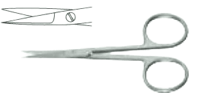 Ножиці Мікро-Іріс, прямі, гострокінцеві, 90 мм Surgimax 04-700-09